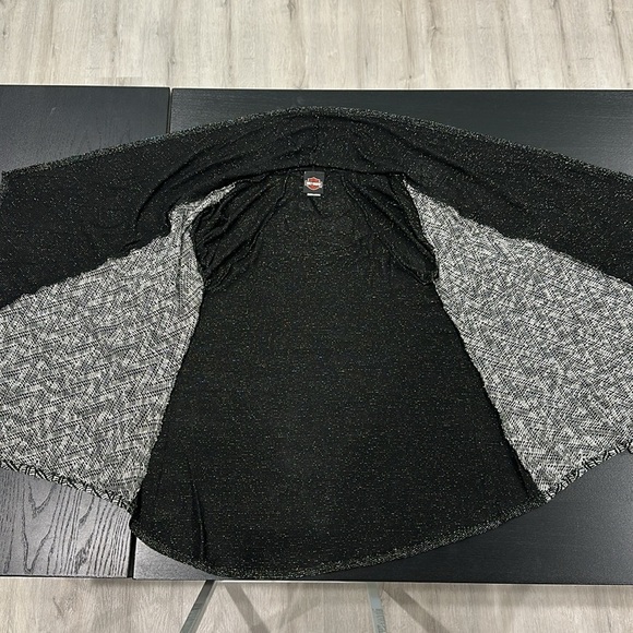 Harley-Davidson Women's Knit Chevron Panel Long Sleeve Cardigan - S/M - Picture 6 of 12